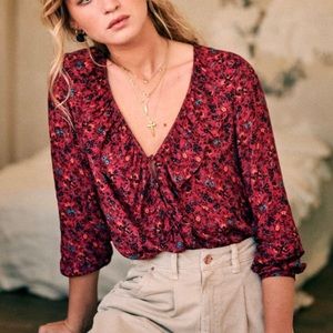 Sezane Priscille Blouse sz 36